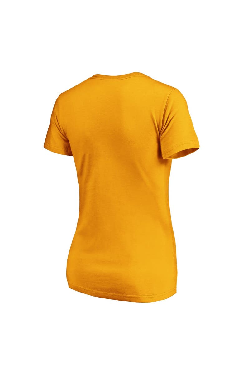 FANATICS Women's Fanatics Branded Gold St. Louis Blues Authentic Pro Secondary Logo V-Neck T-Shirt, Alternate, color, 