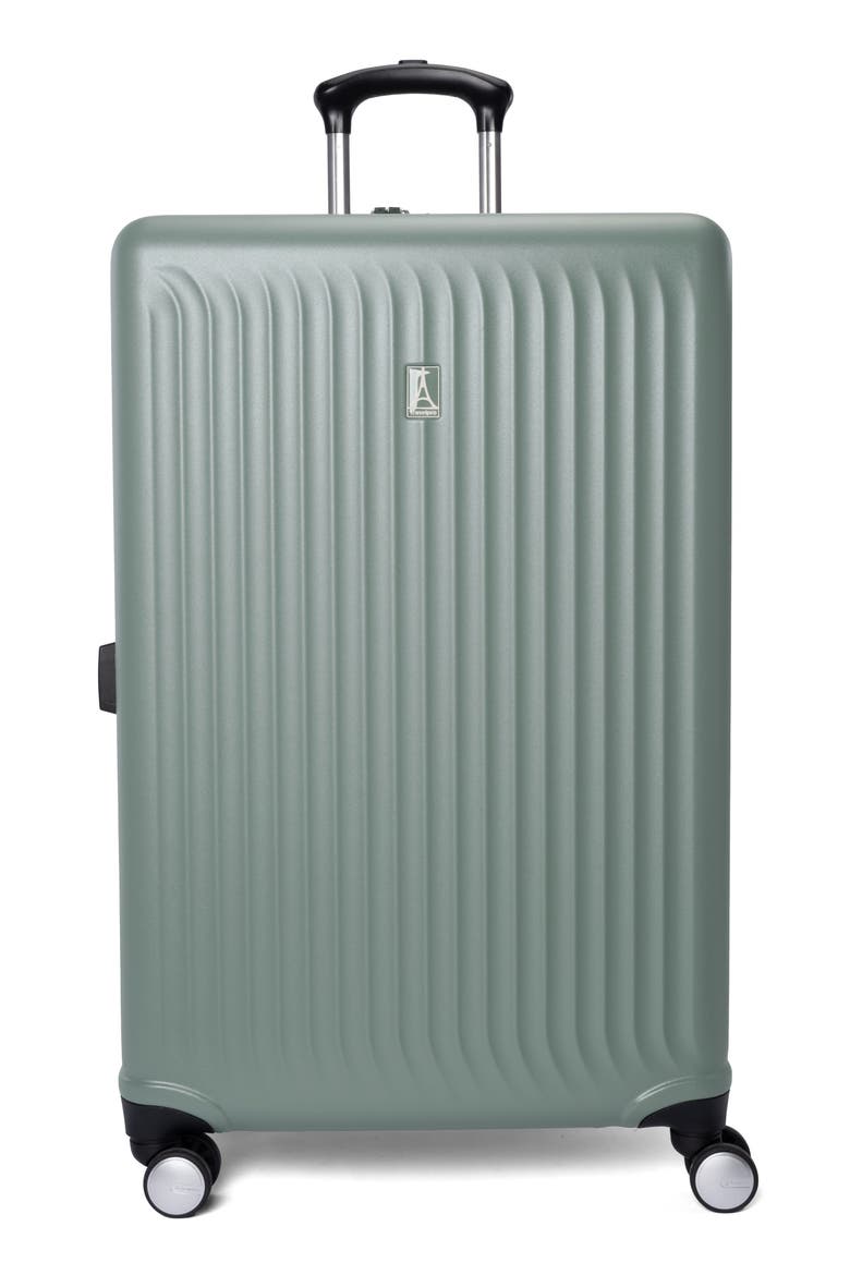 FlightPro 28-Inch Expandable Hardside Spinner Suitcase, Alternate, color, BAY GREEN MATTE