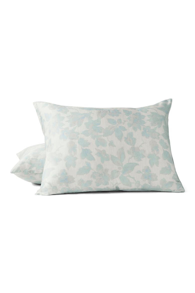Camellia Organic Cotton Sateen Pillow Sham, Main, color, CELADON