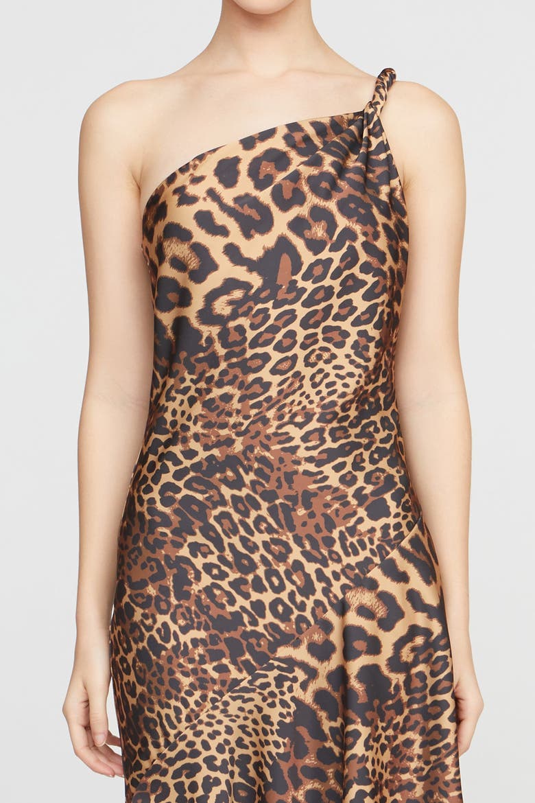 Mavis Satin Midi, Alternate, color, Leopard