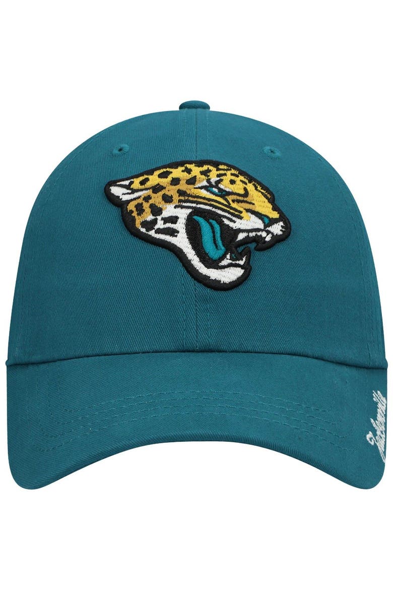 Women's '47 Teal Jacksonville Jaguars Miata Clean Up Secondary Adjustable Hat, Alternate, color, Teal