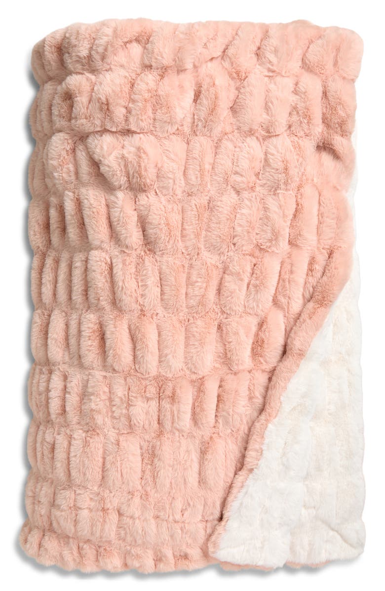 LOLA BLANKETS Original Throw Blanket, Main, color, Sugar Petal Two-Tone