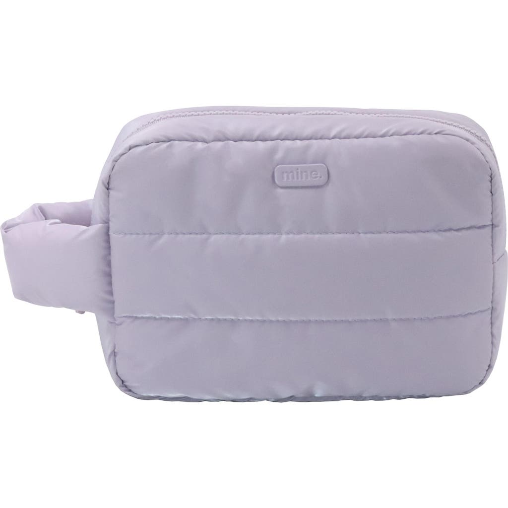 Mytagalongs Ellie Quilted Cosmetic Bag In Purple