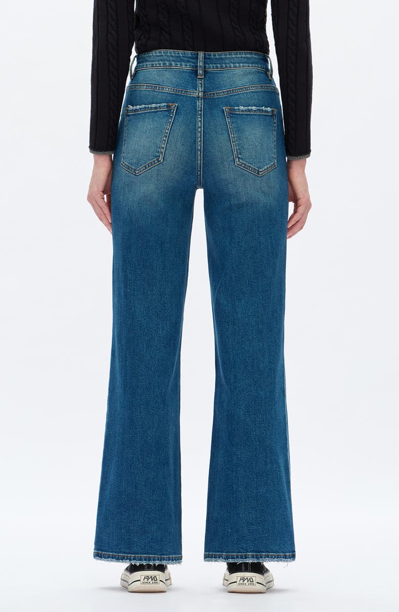 Bayeas High Waist Wide Leg Jeans, Alternate, color, Vintage Medium Blue