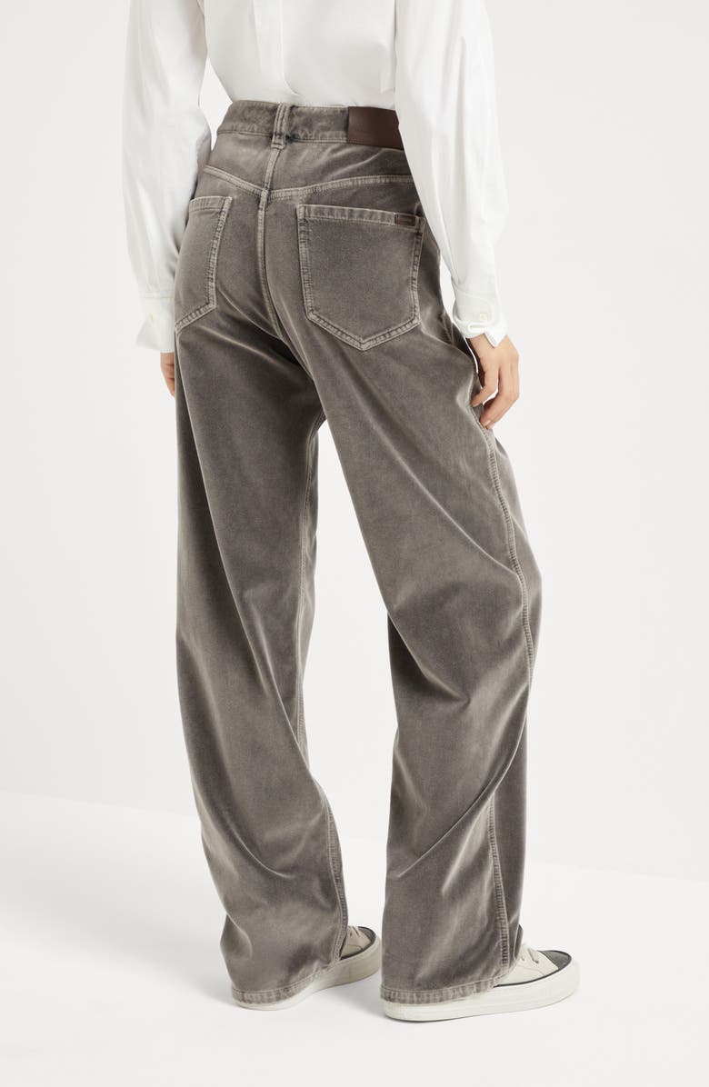 Brunello Cucinelli Garment-dyed Loose trousers, Alternate, color, 