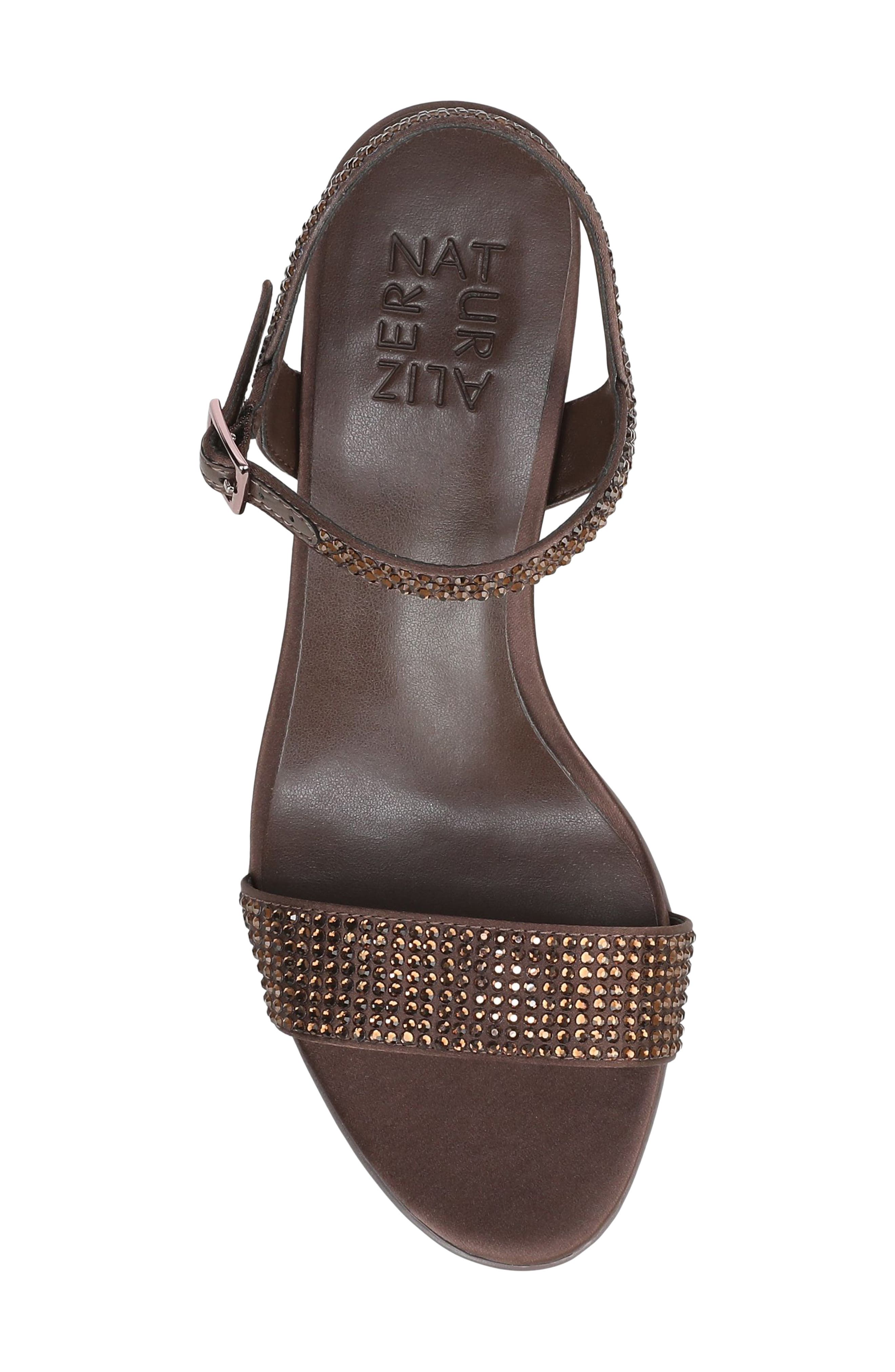 Bristol Block Heel Sandal, Alternate, color, CHOCOLATE BROWN SATIN