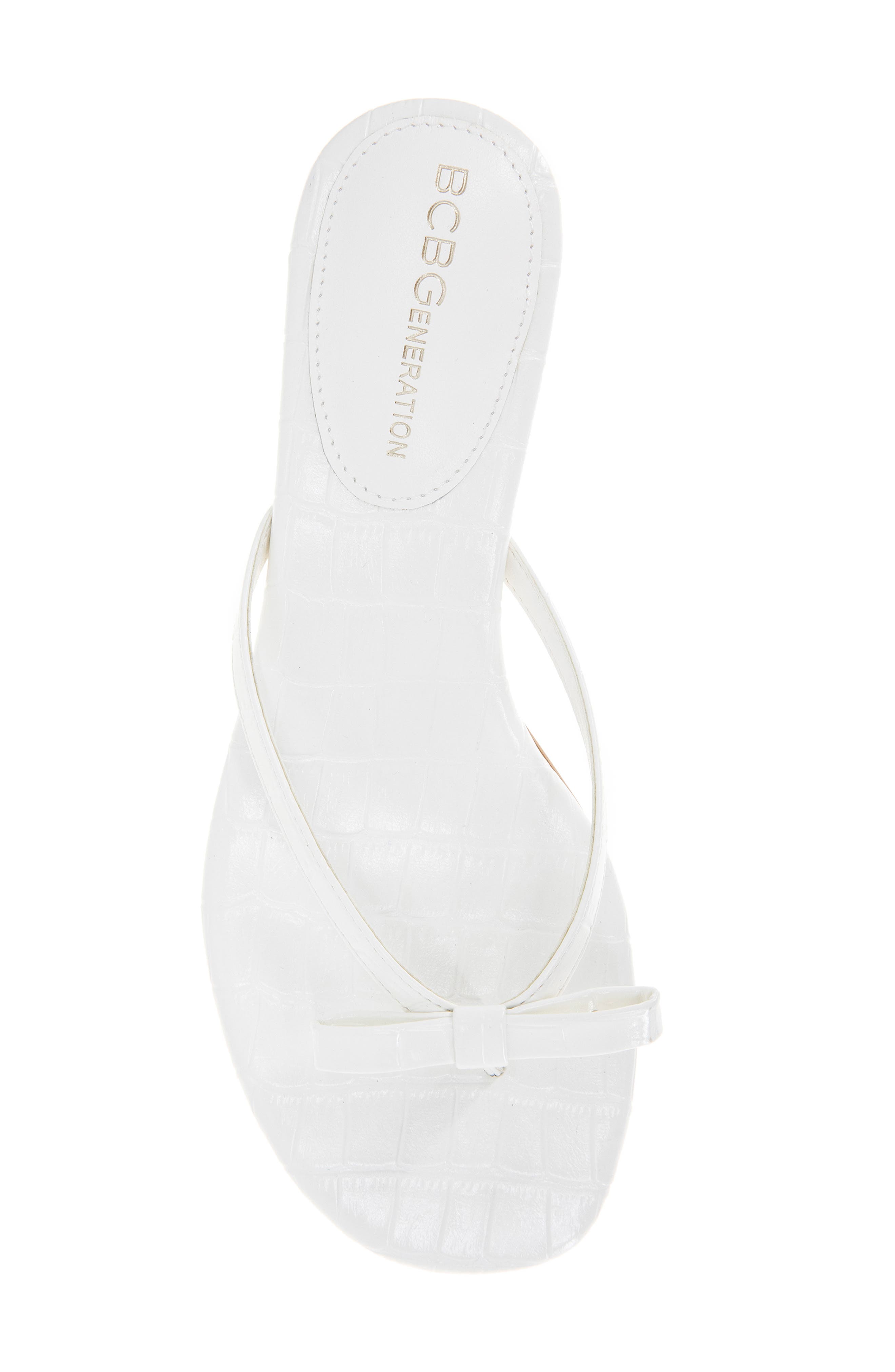 BCBGeneration Zia Slide Sandal, Alternate, color, Porcelain