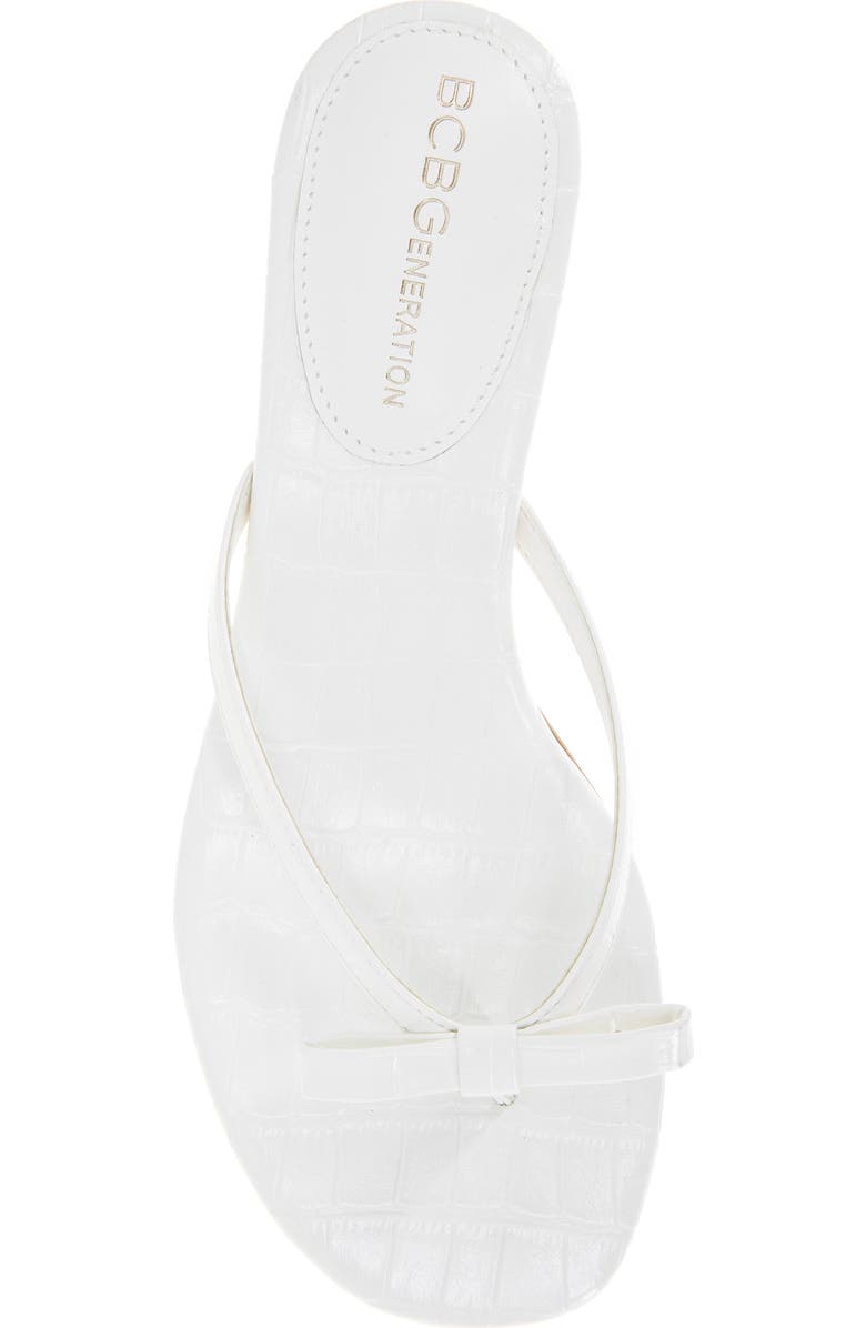 BCBGeneration Zia Slide Sandal, Alternate, color, Porcelain