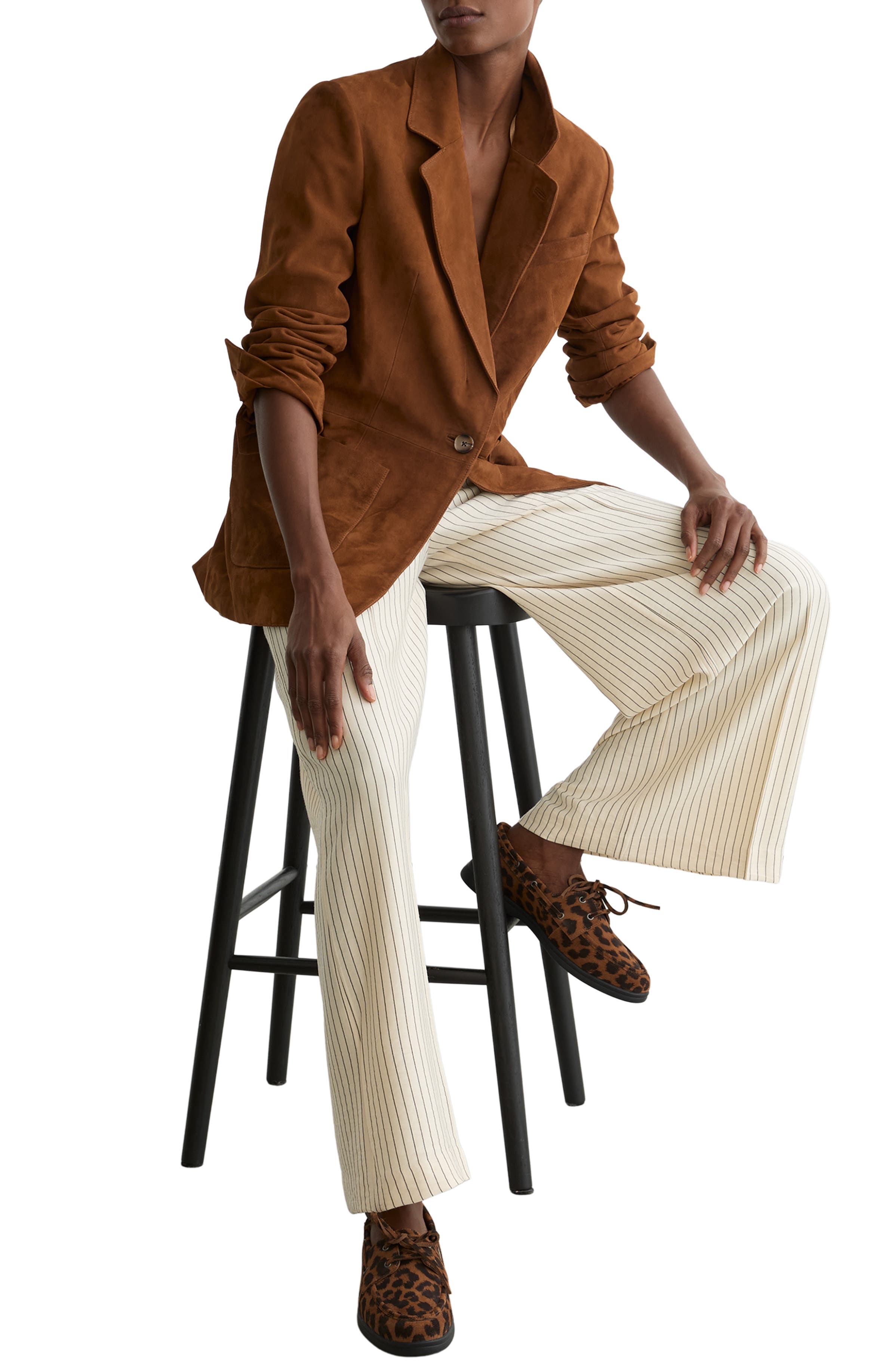 Reiss Lola Boat Shoe, Alternate, color, Animal