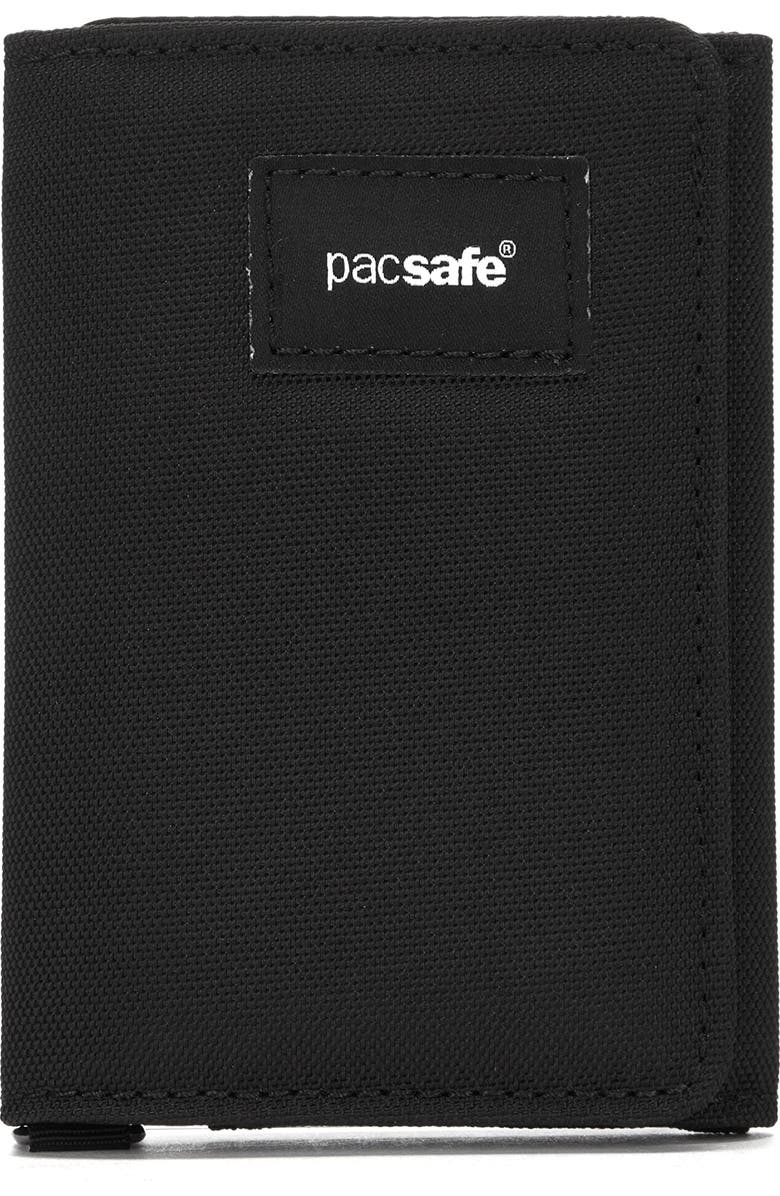 PACSAFE , RFIDsafe Trifold Wallet , Black, Main, color, Black