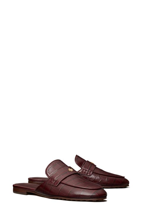 Croc Embossed Mule