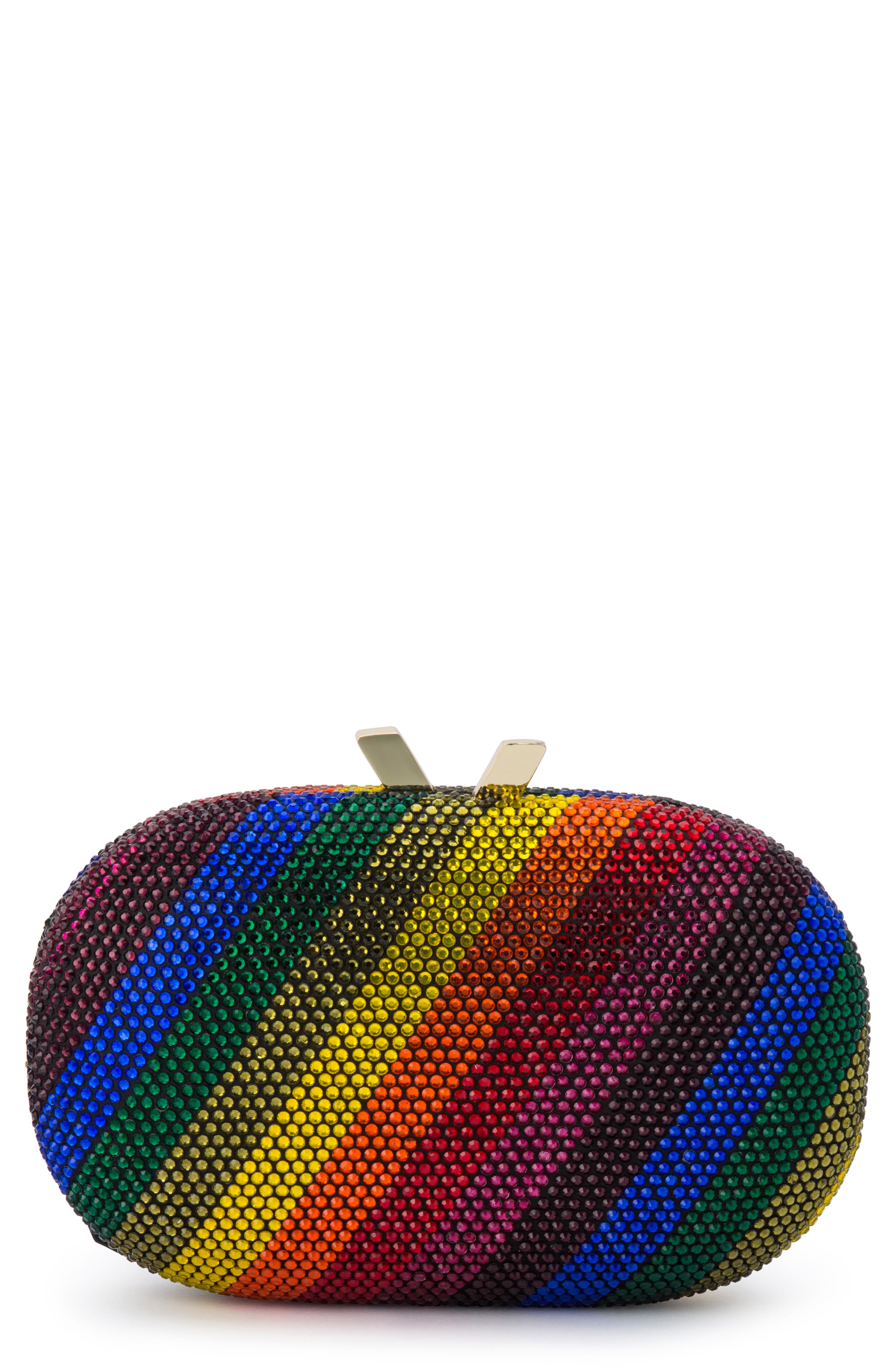 Olga Berg Pot of Gold Rainbow Clutch, Main, color, 