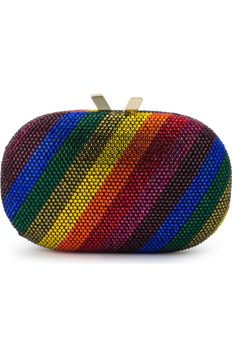 Olga Berg Pot of Gold Rainbow Clutch, Main, color,