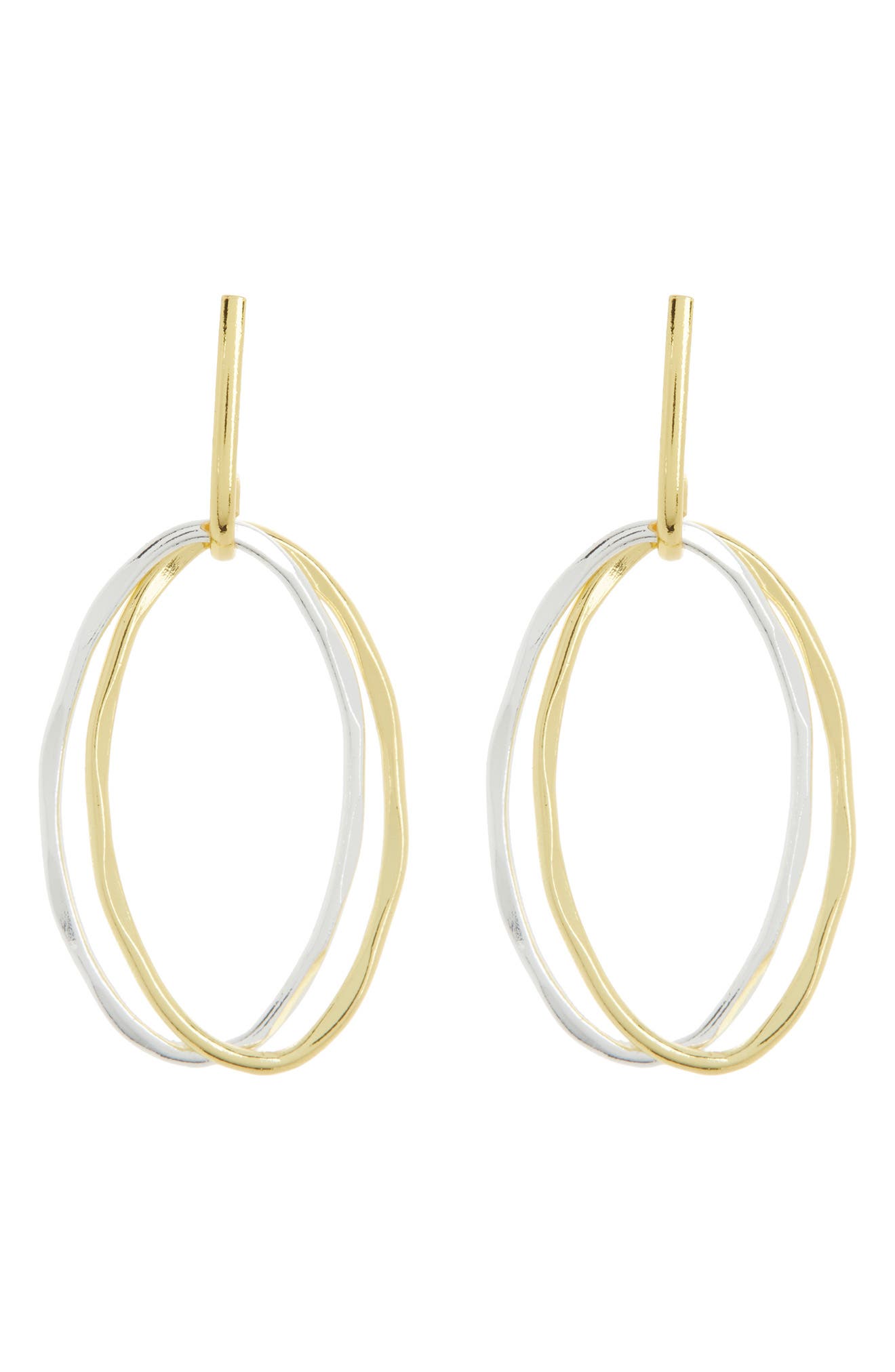 ARGENTO VIVO Two-Tone Frontal Hoop Earrings