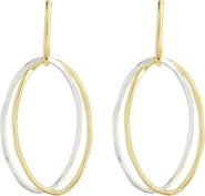 ARGENTO VIVO Two-Tone Frontal Hoop Earrings