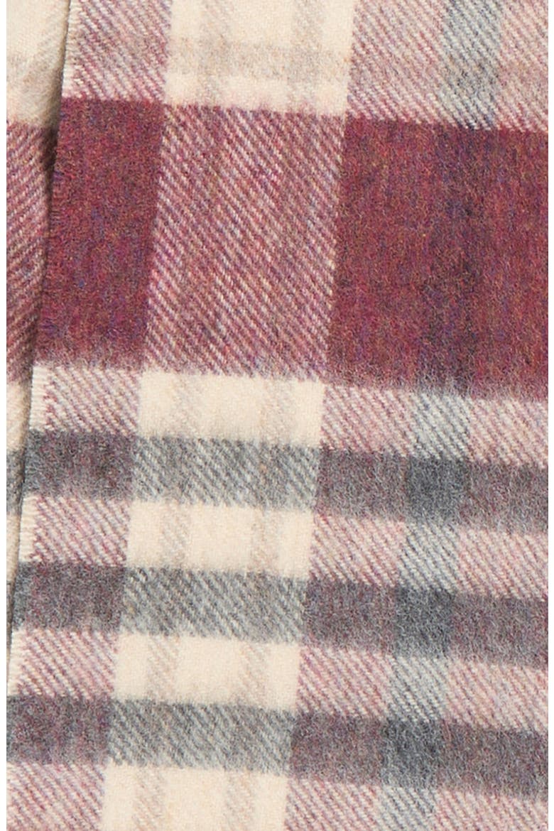 Oversize Check Cashmere Scarf, Alternate, color, DAMSON RU7633