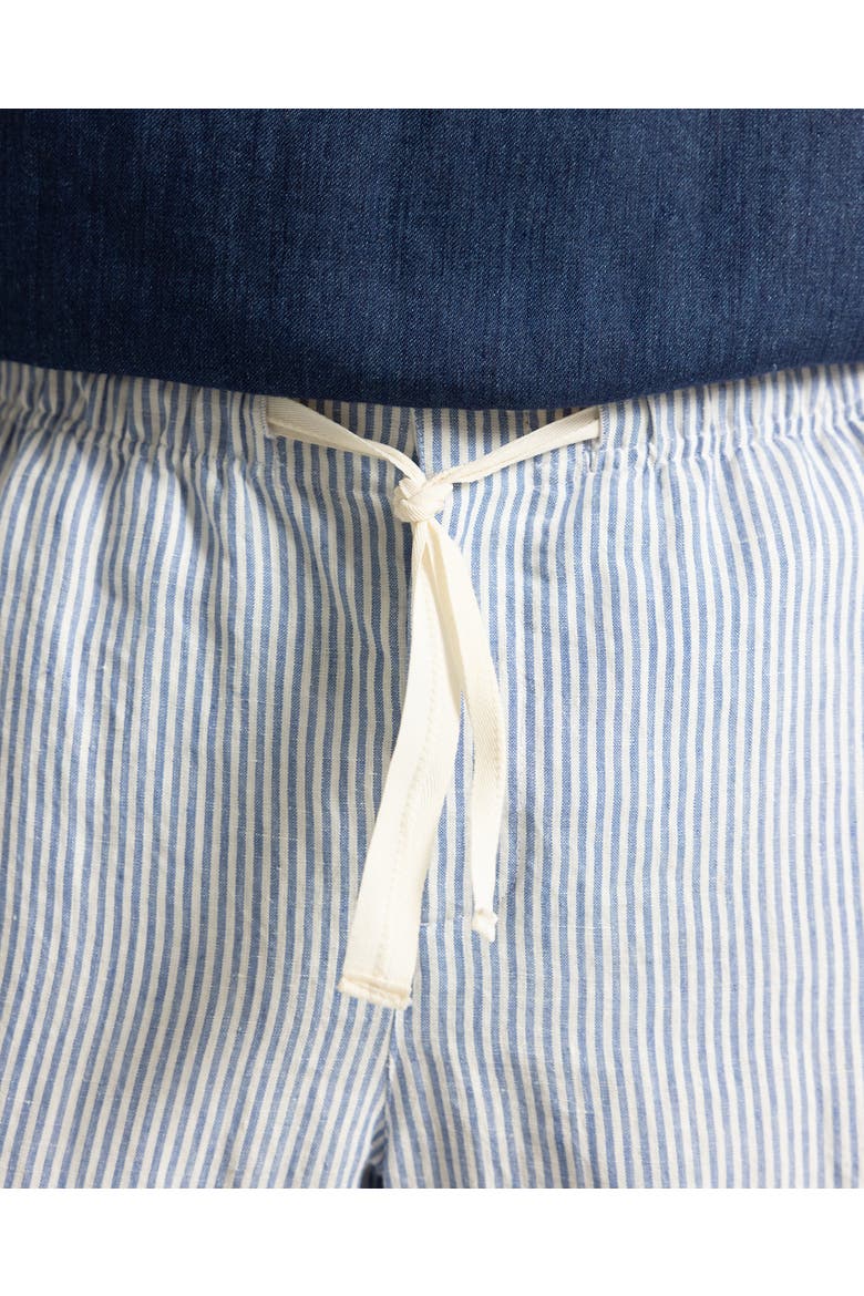 Alex Relaxed Fit Fine Hemp Stripe Trousers, Alternate, color, BERGAMO BLUE STRIPE
