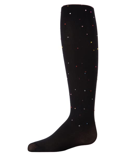 Multicolor Gemstone Opaque Nylon Tights