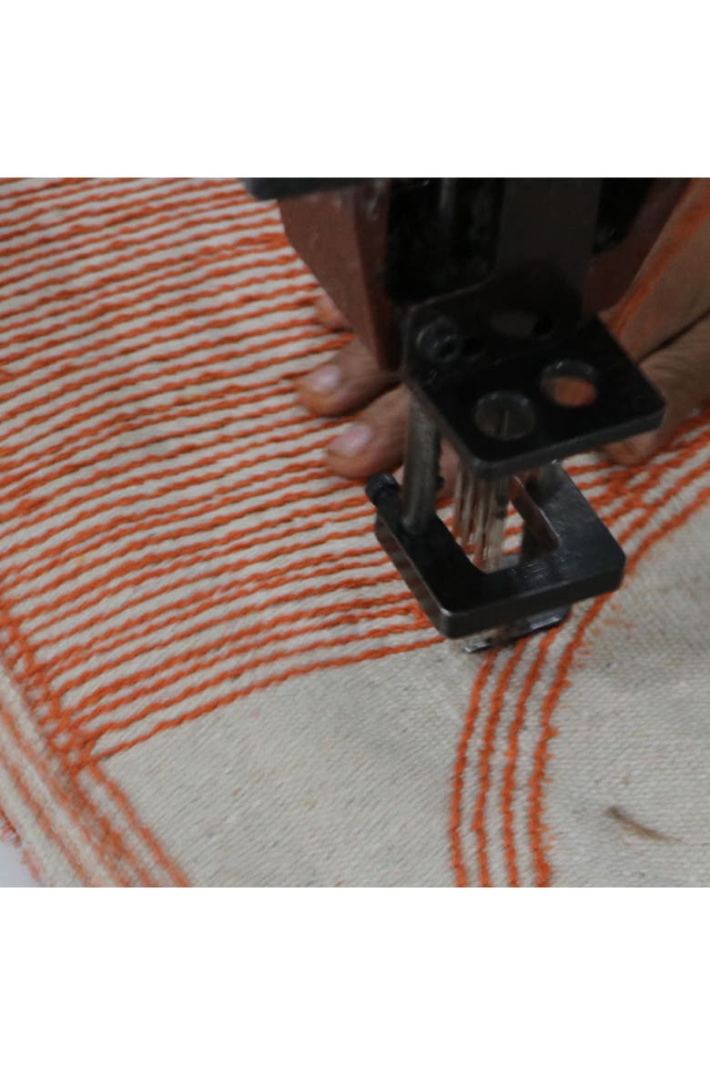 Washable Rug Illusion Lens, Alternate, color, Green, Blue, Orange, Beige