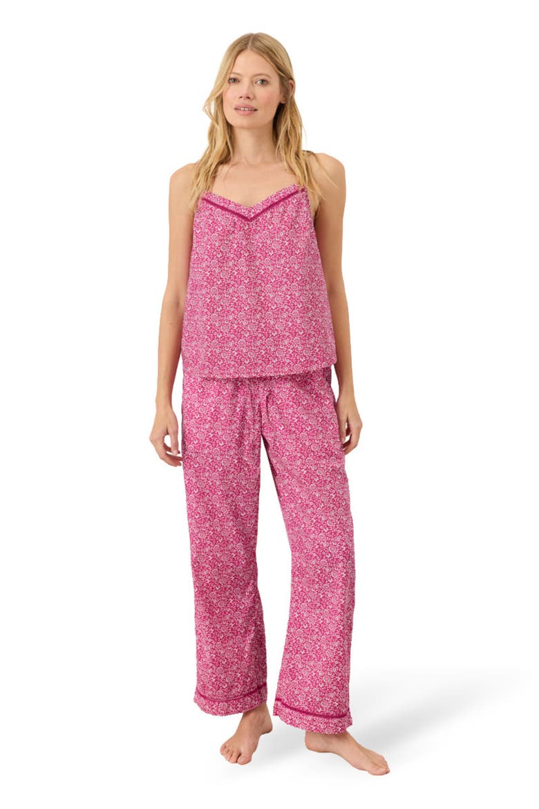 Organic Cotton Breezy Sleep Cami, Main, color, Block Print Pink