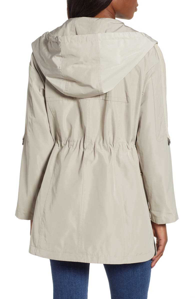 Gallery Fitted Hooded Raincoat, Alternate, color,