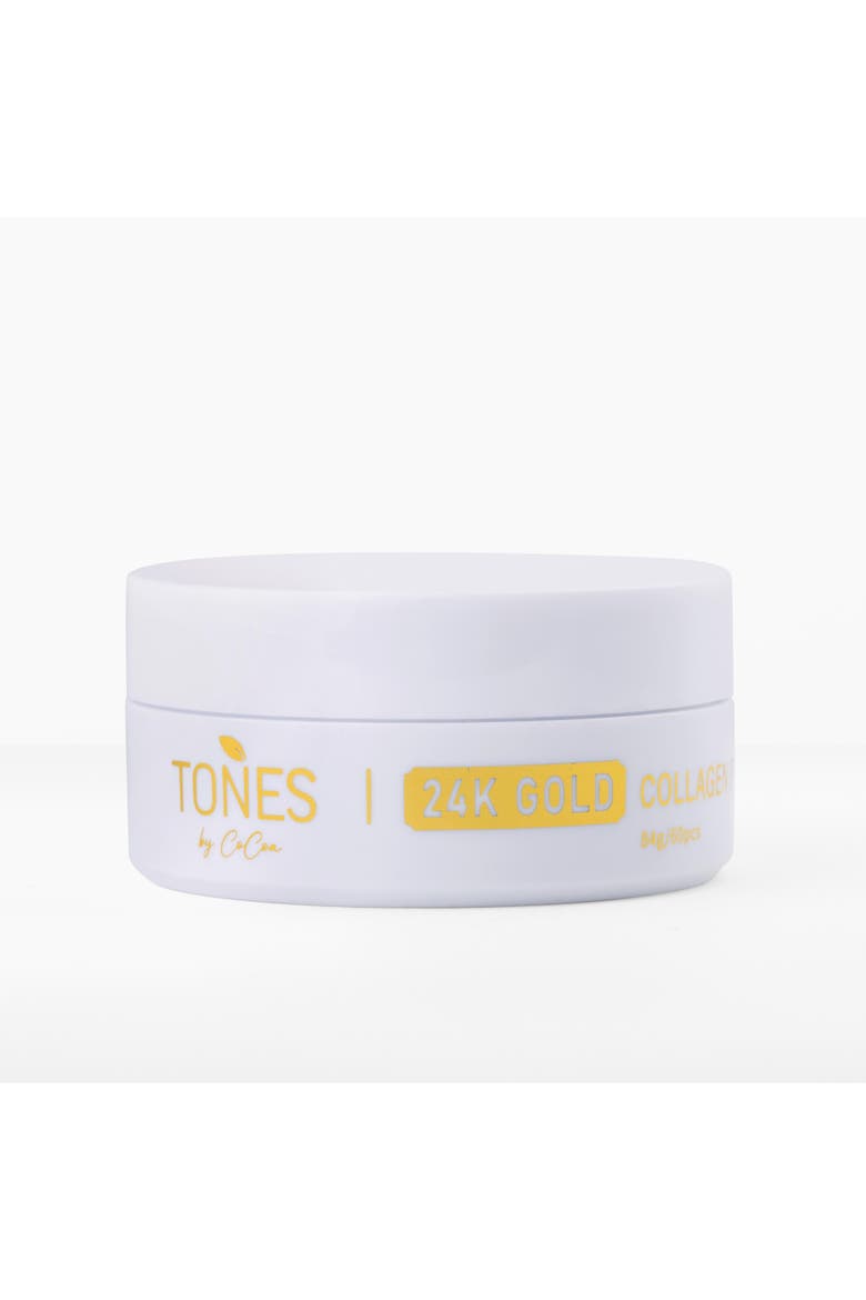 24K Gold Collagen Eye Mask Anti-Aging & Hydrating 84g/60pcs, Main, color, with golden words