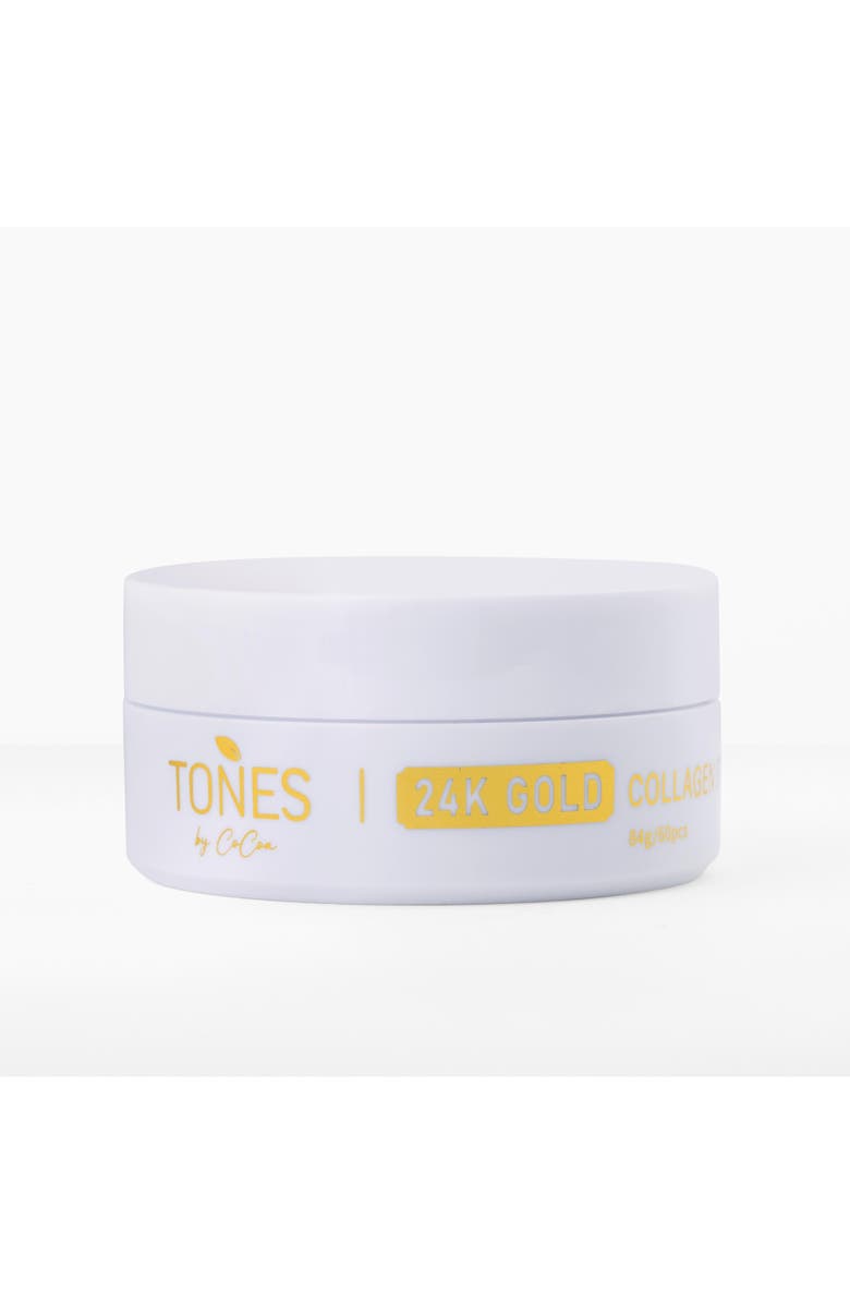 TONES by Cocoa 24K Gold Collagen Eye Mask Anti-Aging & Hydrating 84g/60pcs, Main, color, With Golden Words