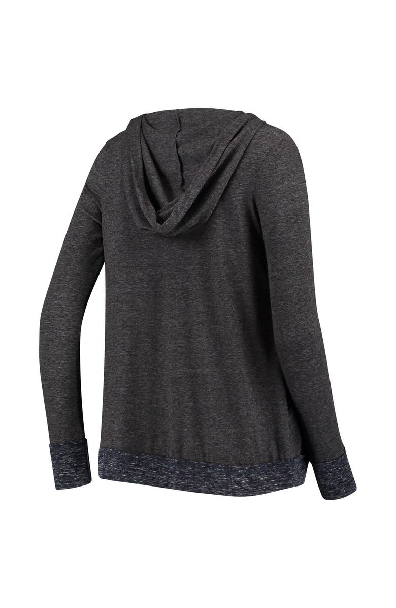 COLOSSEUM Women's Colosseum Heather Charcoal Arizona Wildcats Steeplechase Open Hooded Lightweight Cardigan, Alternate, color,