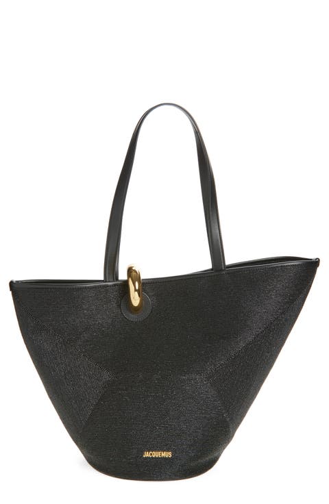 Le Bambolo Nylon Asymmetric Bucket Bag