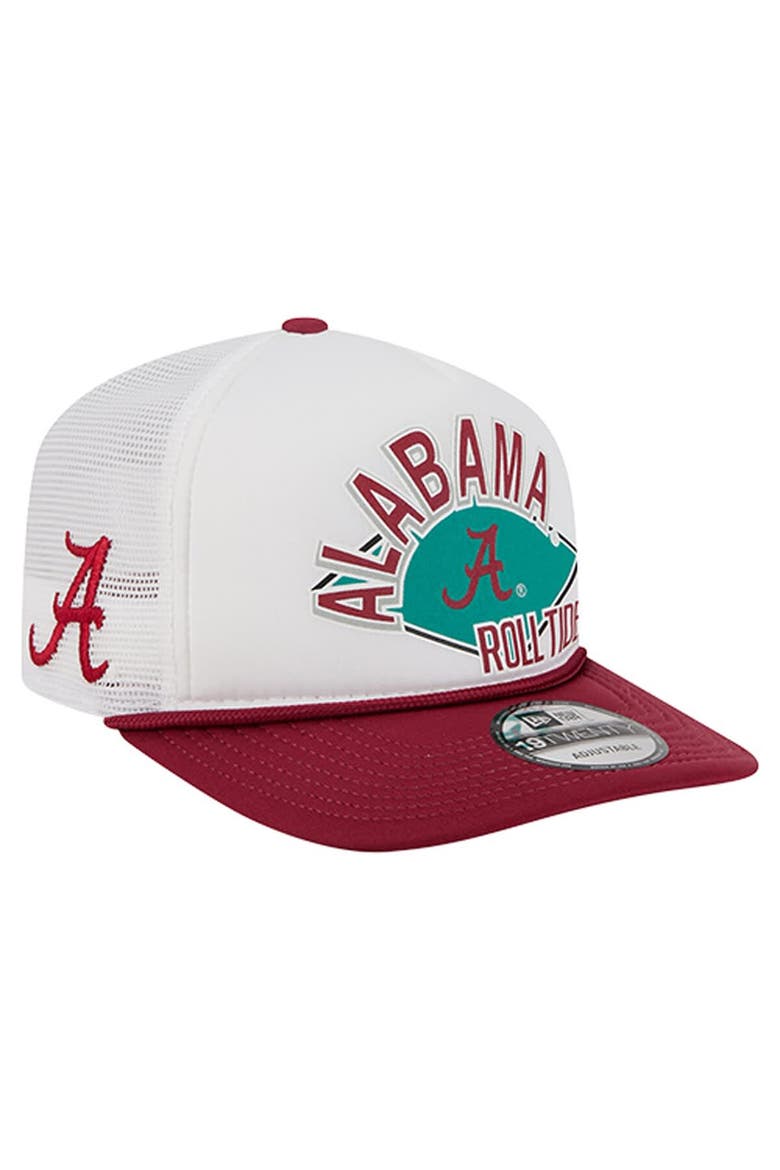Men's New Era  White Alabama Crimson Tide Diamond 19TWENTY Golfer Adjustable Hat, Main, color, White