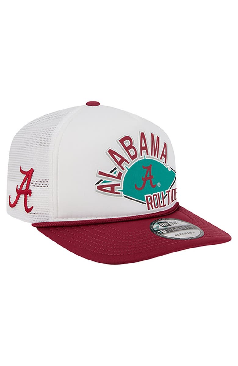 New Era Men's New Era  White Alabama Crimson Tide Diamond 19TWENTY Golfer Adjustable Hat, Main, color, White