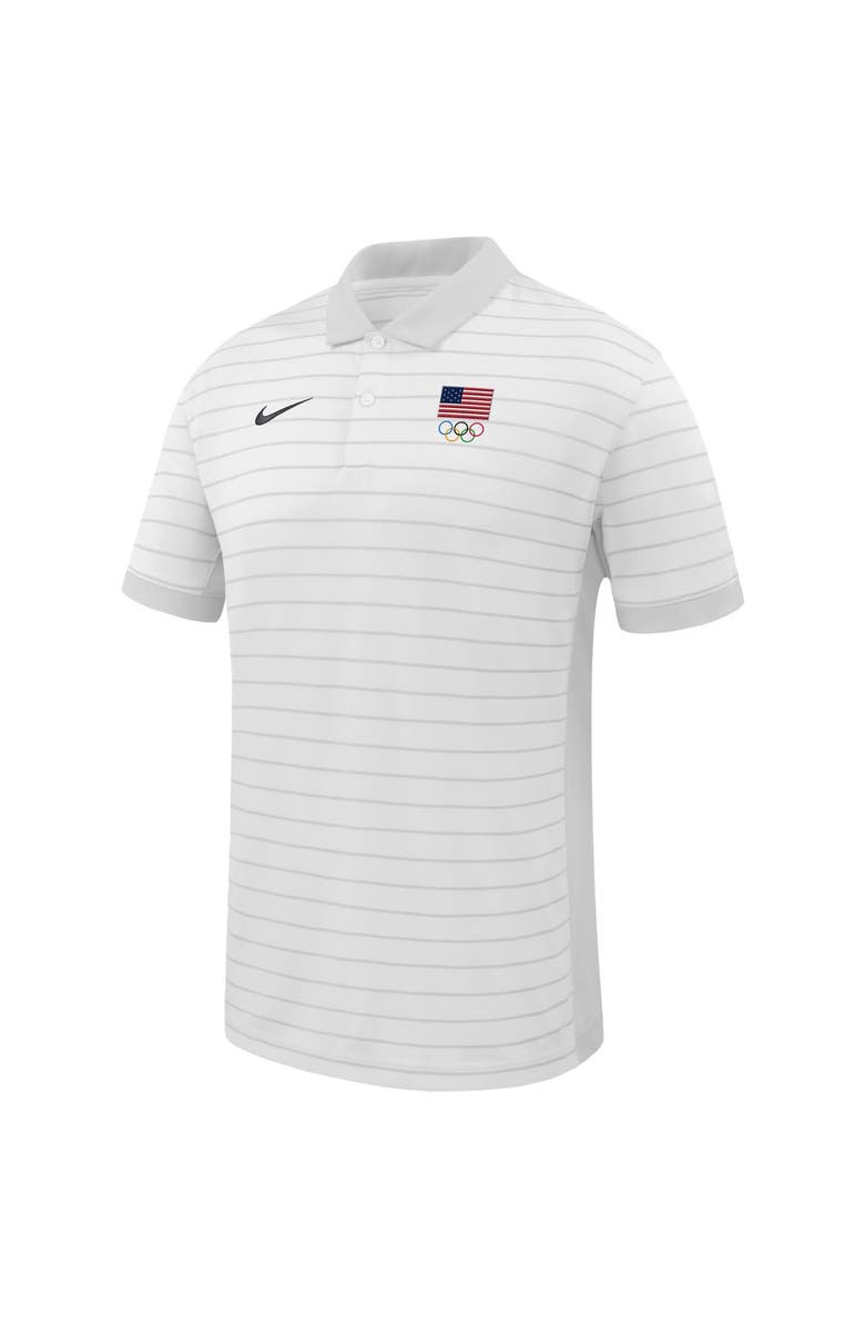 Nike Men's Nike  White Team USA Team Victory Stripe Polo, Alternate, color, White