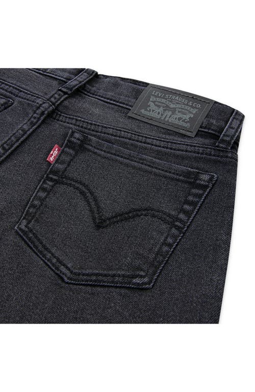 Levi's Kids' Embroidered Wide Leg Jeans In Black