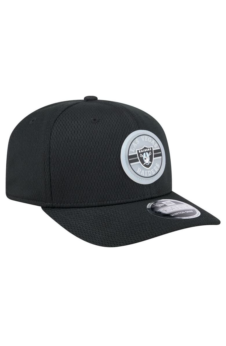 New Era Men's New Era Black Las Vegas Raiders Adventure Patched 9SEVENTY Stretch-Snap Adjustable Hat, Alternate, color, 