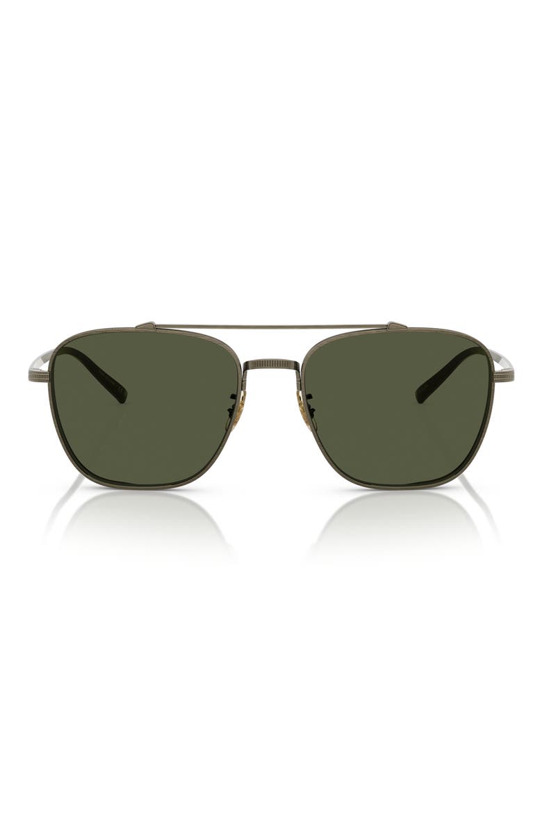 Rivetti 55mm Gradient Pilot Sunglasses, Main, color, ANTIQ COP