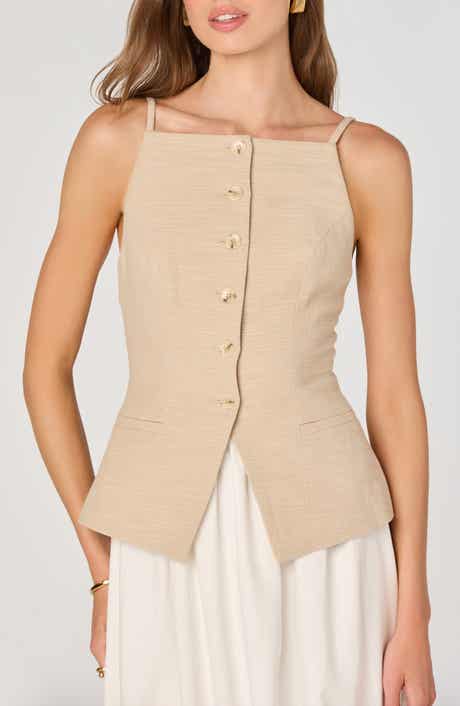 ASTR the Label Mix Media Sleeveless Dress