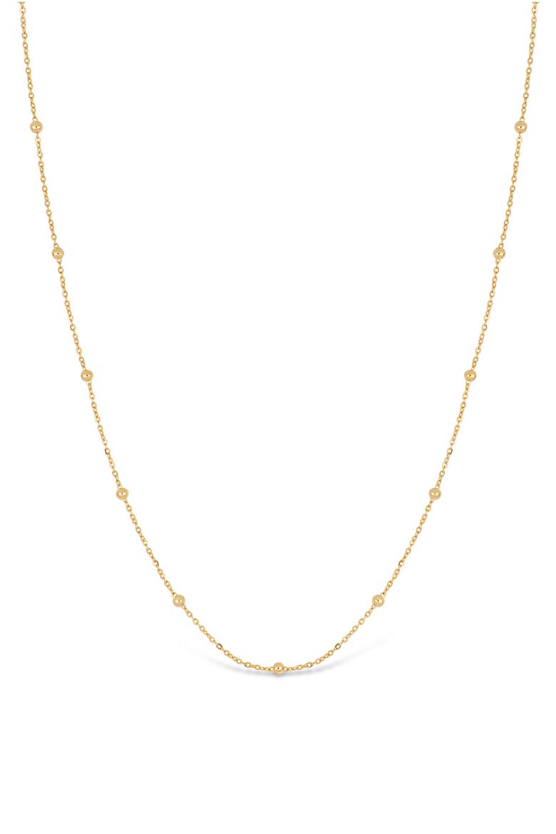 14K Gold Ball Bead Chain Necklace, Main, color, 14K YELLOW GOLD