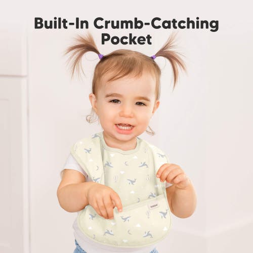 Keababies 3-pack Presto Waterproof Bibs In Marine Muse