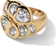 MIRANDA FRYE Mixed Cut Cubic Zirconia Cocktail Ring
