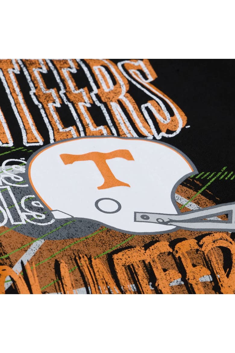 Men's Mitchell & Ness  Black Tennessee Volunteers Half Time Fleece Crewneck Sweatshirt, Alternate, color, Black