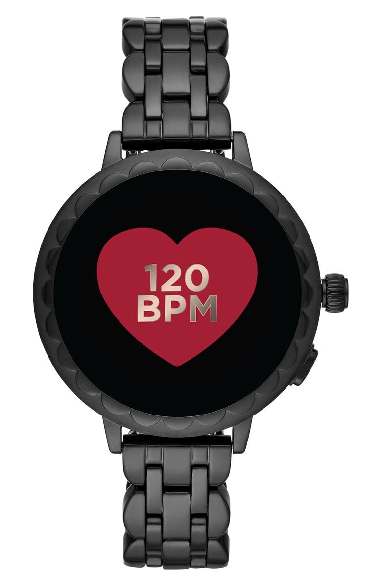 Kate Spade New York raven scallop smart bracelet watch, 41mm, Alternate, color, 