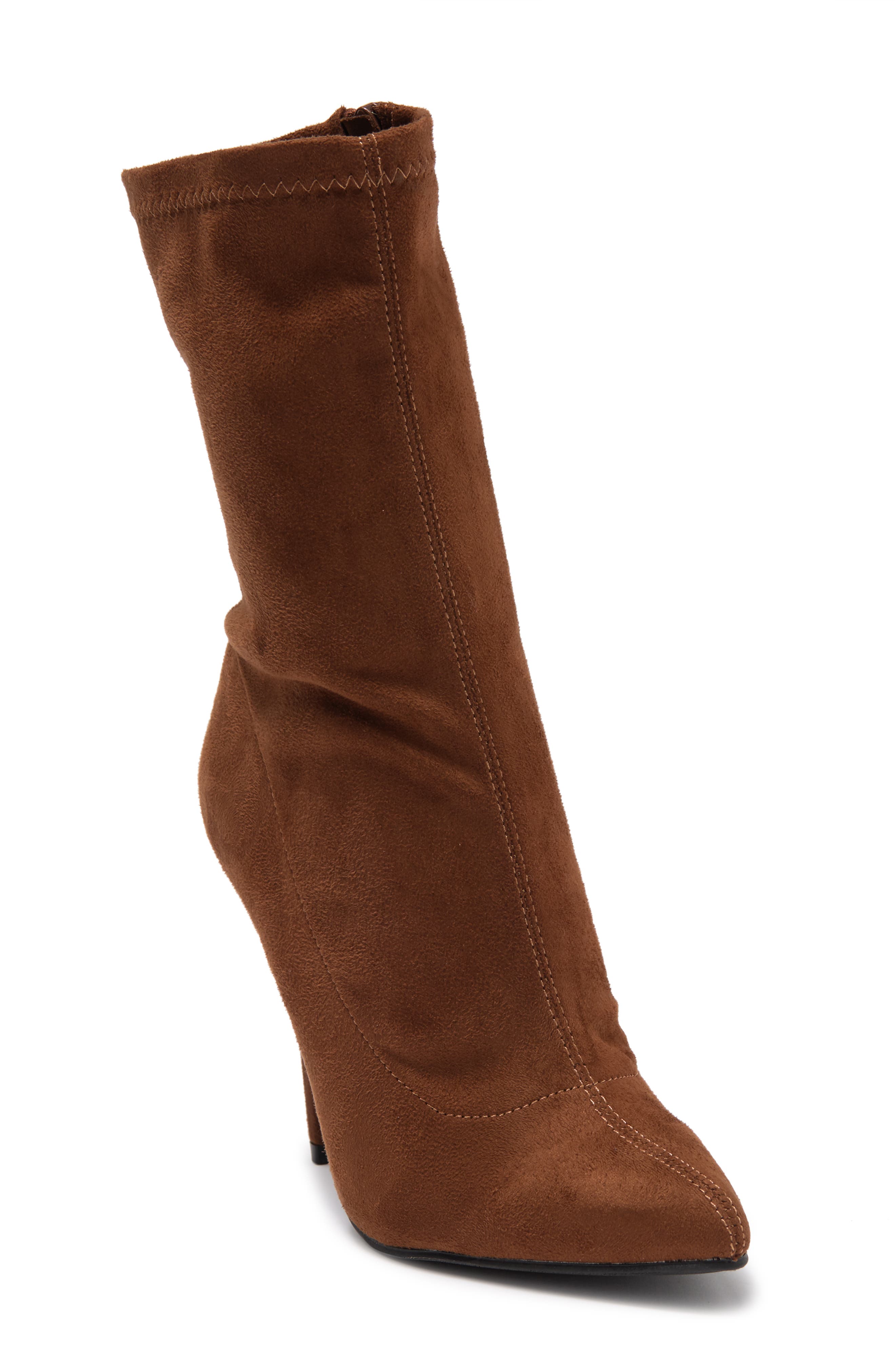 Pointed Toe Bootie, Main, color, BROWN