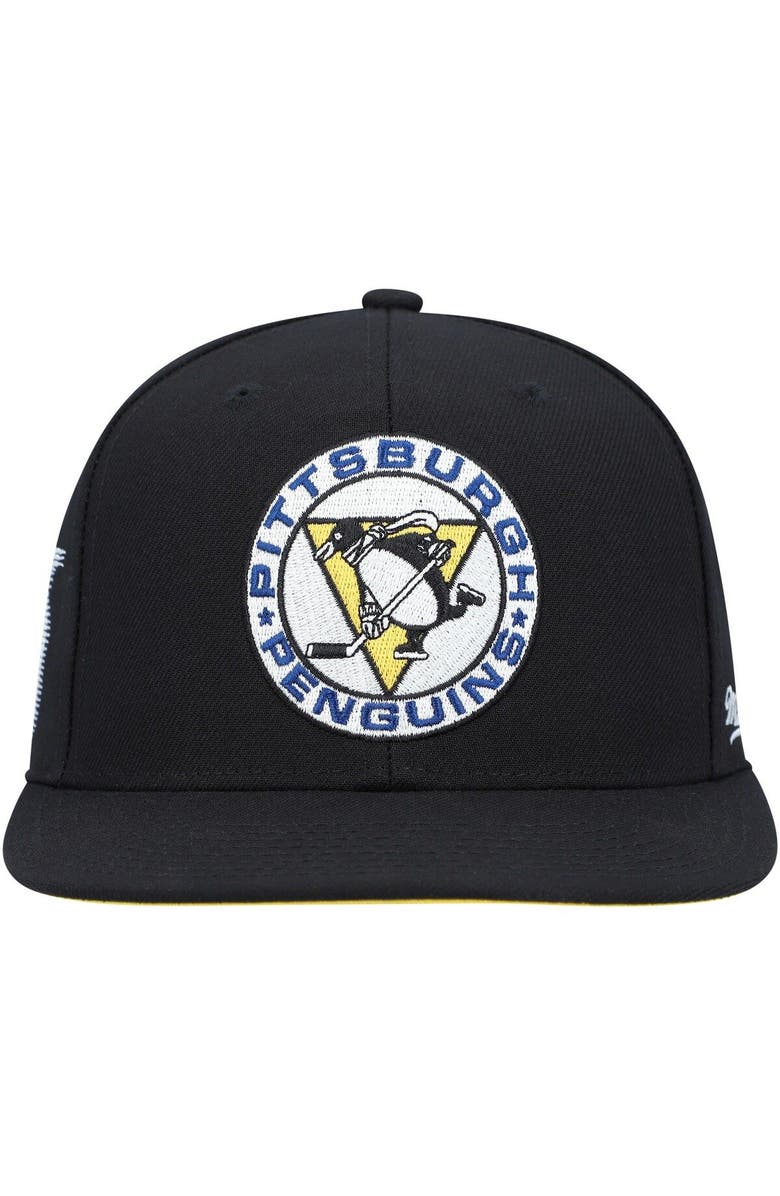 Mitchell & Ness Men's Mitchell & Ness Black Pittsburgh Penguins 25 Years Vintage Fitted Hat, Alternate, color,
