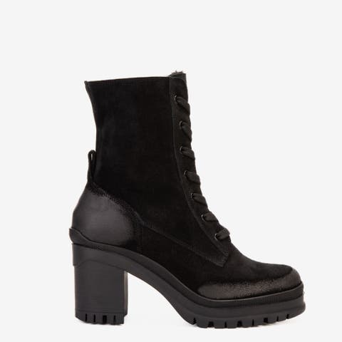 The Elera Leather Block Heel Boot