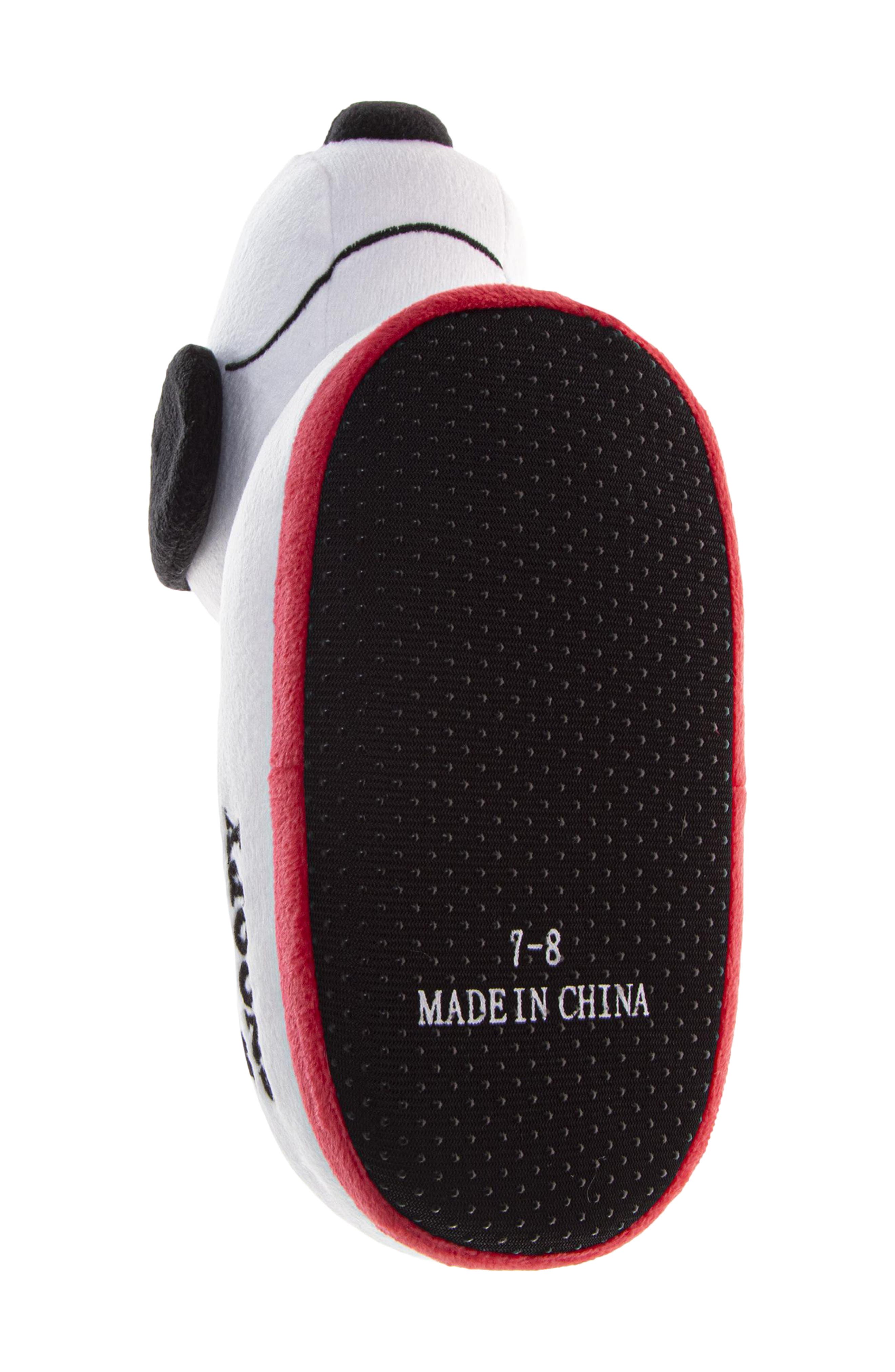 Kids' 3D Plush Snoopy Slipper, Alternate, color, WHITE