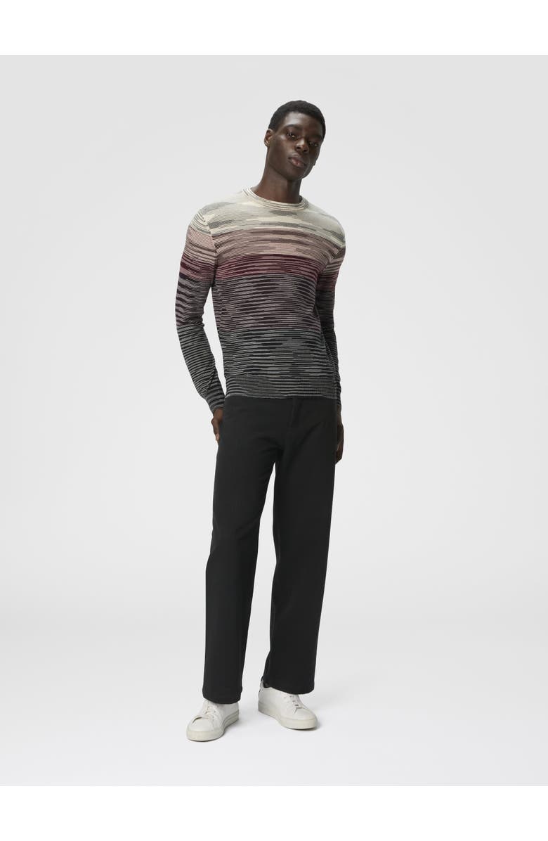 Missoni Crew Neck Sweater In Pure Flame Wool, Alternate, color,