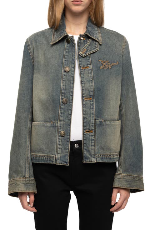 Lessa Logo Denim Jacket