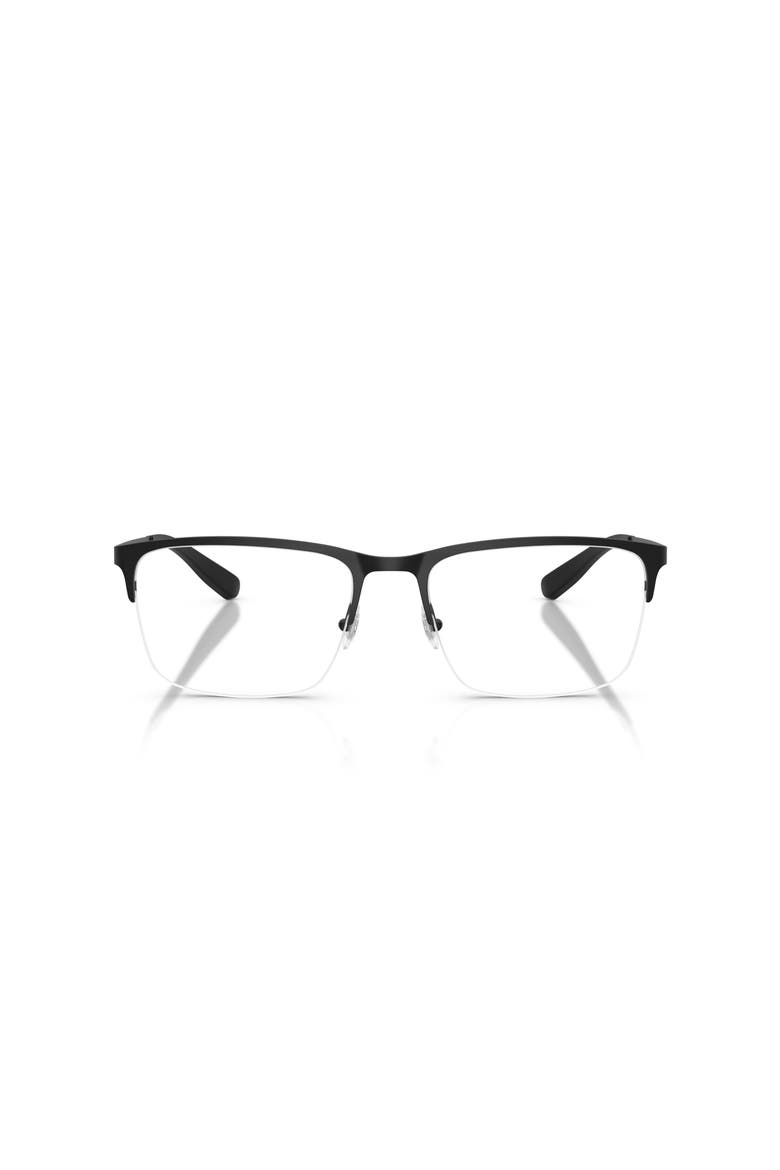 56mm Rectangle optical glasses, Alternate, color, Black
