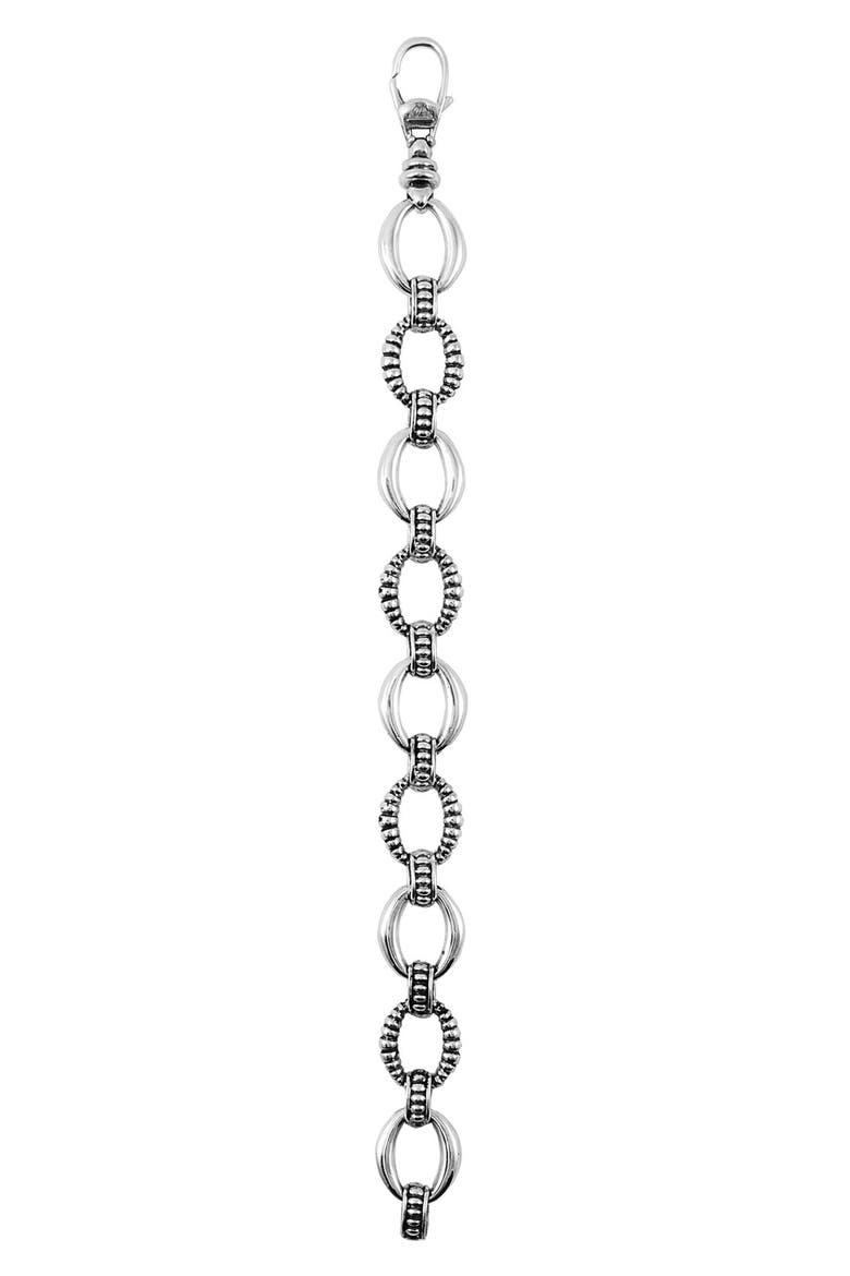 Open Link Bracelet, Alternate, color, STERLING SILVER