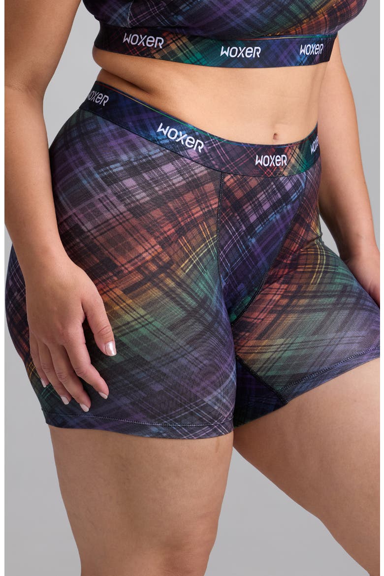 Baller High Rise Ultrasoft Boxer Briefs, Alternate, color, PRIDE PLAID